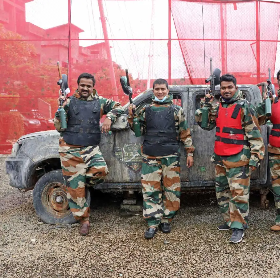 Paintball combat arena at Della Adventure Park