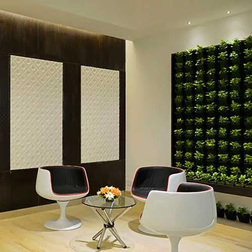 Office collaboration workspace designed by Jimmy Mistry