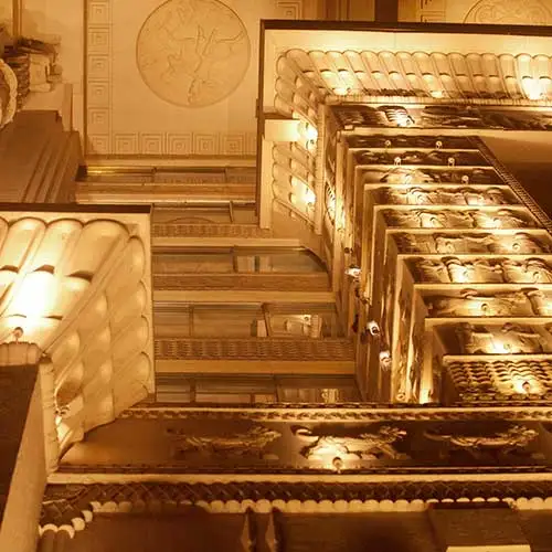 Grand staircase architectural design inside Della Tower by Jimmy Mistry