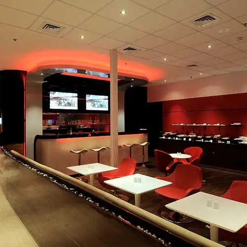 Kingfisher hospitality lounge interior designed by Jimmy Mistry