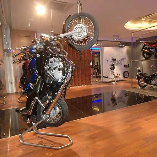 Probiking retail interior design for premium motorcycles by Jimmy Mistry