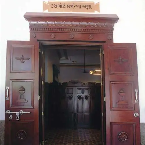 Heritage interior doorway of Rustom Framna Agiary designed by Jimmy Mistry