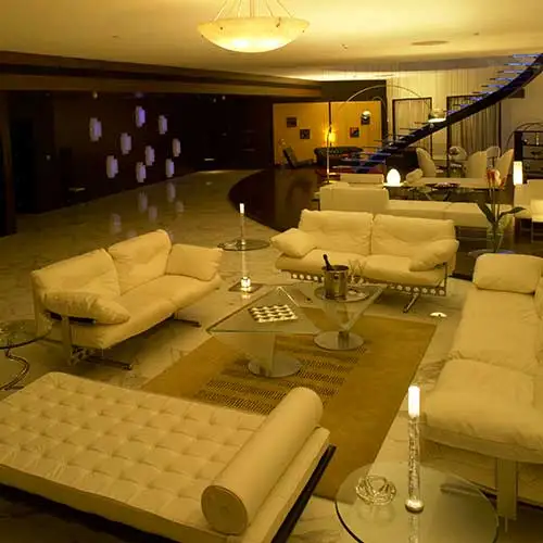 Luxury lounge interior architecture at Sahara Star hotel by Jimmy Mistry
