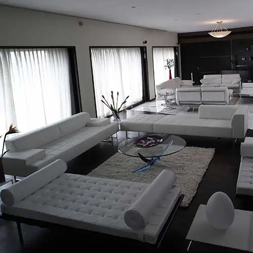 Hotel suite living room interior at Sahara Star designed by Jimmy Mistry