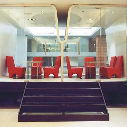 Office lounge inside design studio designed by Jimmy Mistry
