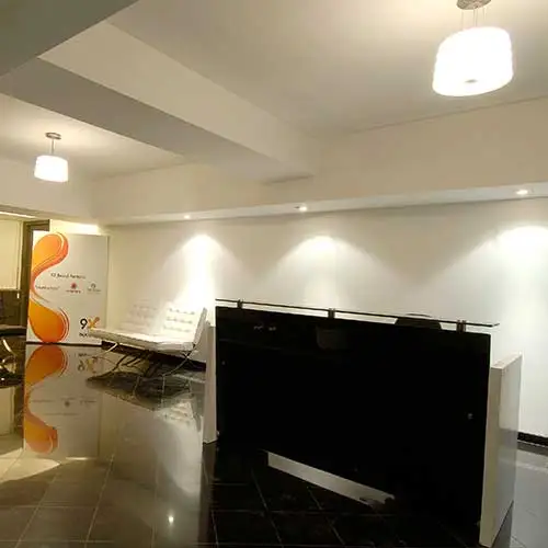 Design studio reception interior designed by Jimmy Mistry