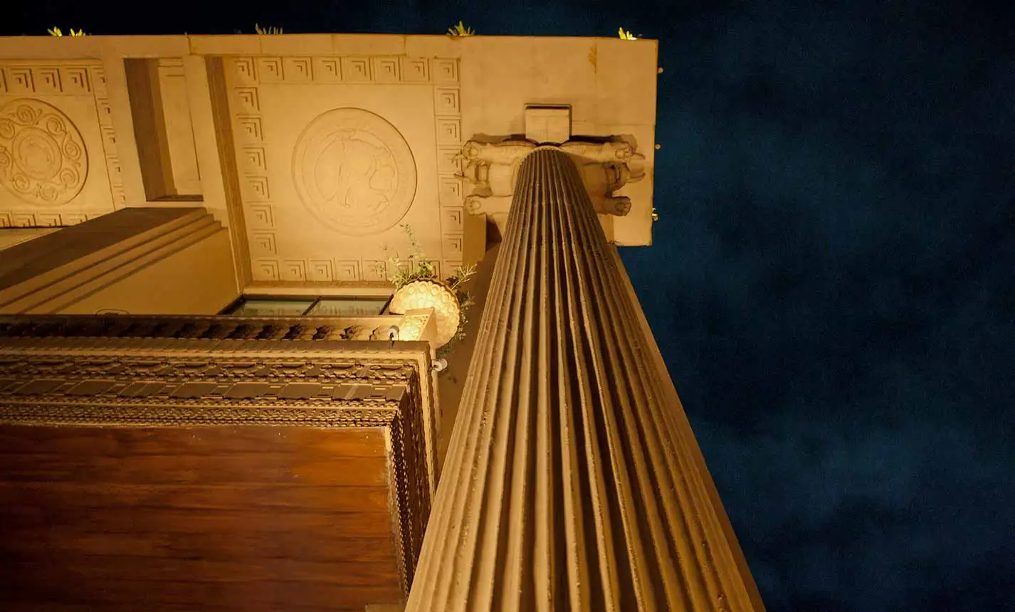 Classical column structure of Della Tower