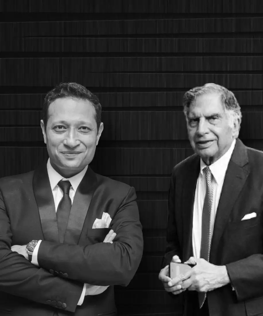 Jimmy Mistry with Ratan Tata discussing design thinking and urban development