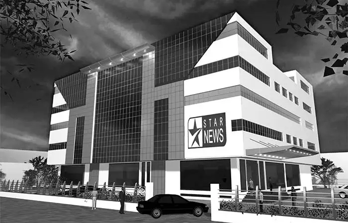 Star News building architectural design project by Jimmy Mistry in Mumbai in 2003