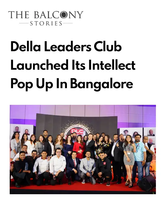 The Balcony Stories article on Della Leaders Club intellect pop up initiative by Jimmy Mistry