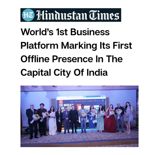 Hindustan Times feature on leadership and glamour highlighting Jimmy Mistry and Della Group