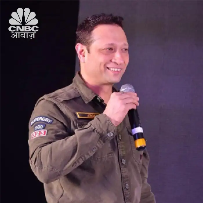 Jimmy Mistry discussing India's first extreme adventure park on CNBC Awaaz