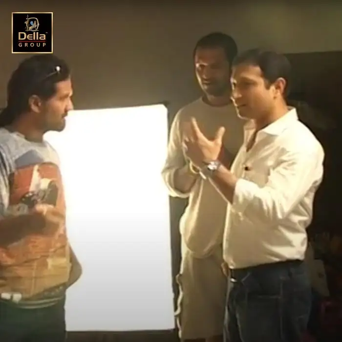 Jimmy Mistry and Atul Kasbekar discussing the fusion of fashion and architecture at Della Design Show