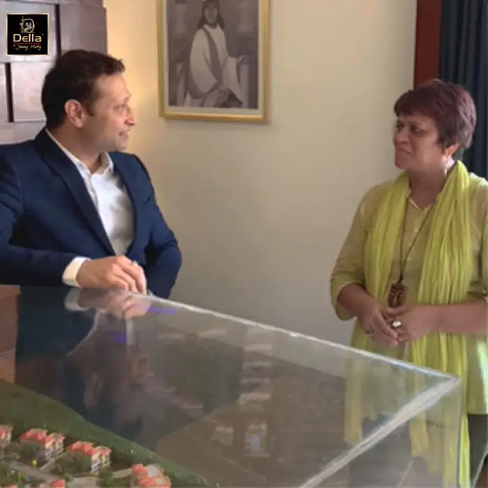 Jimmy Mistry discussing hospitality and design trends with Maria Louis