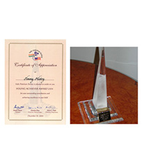Young Achiever Award by Indo-American Society 2004